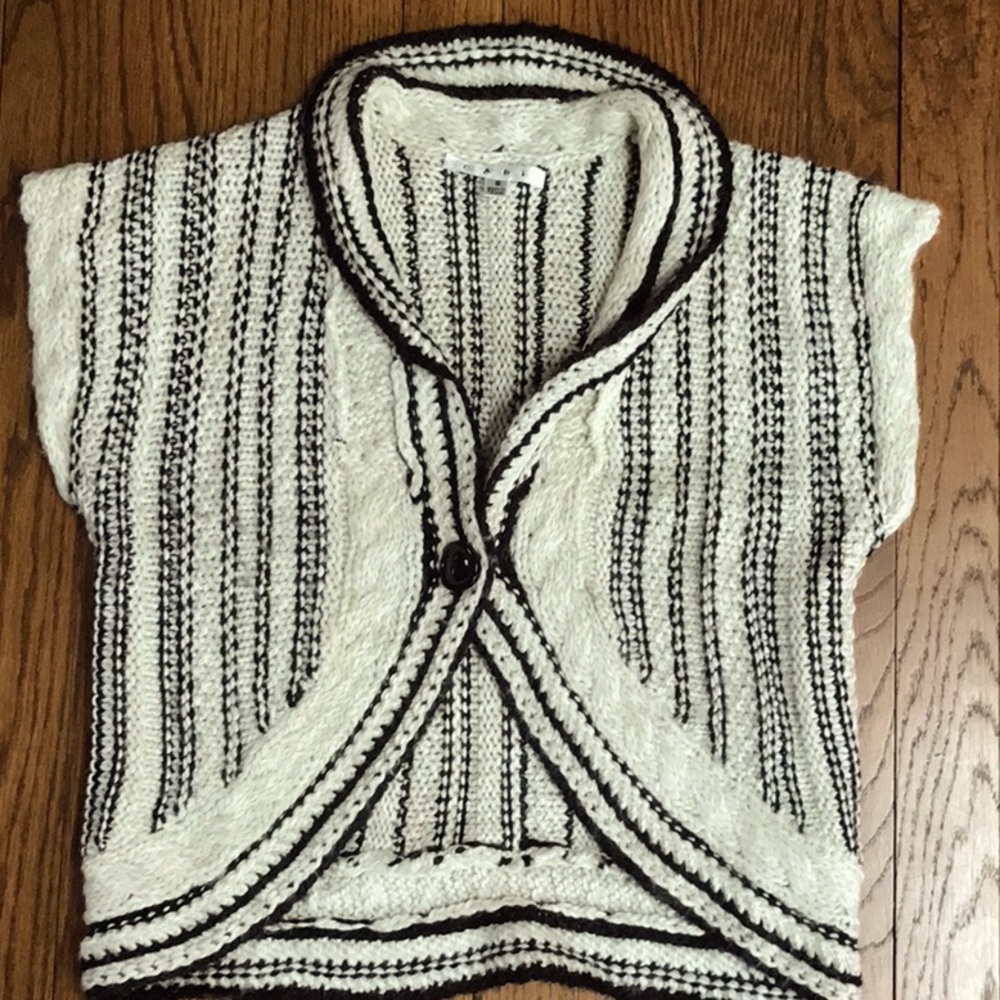 Cabi crop sweater/capelet